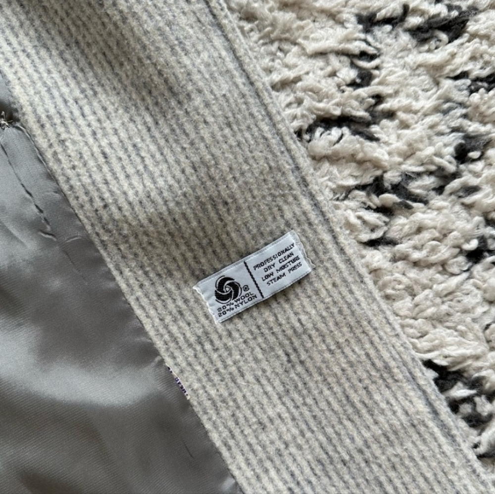 Striped wool coat - Picture 3 of 8